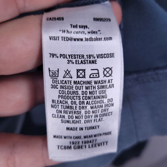 Ted Baker Sweater Mens 7 3XL 1/4 Zip Pullover Teds Tall Fit Leevitt - Picture 10 of 11